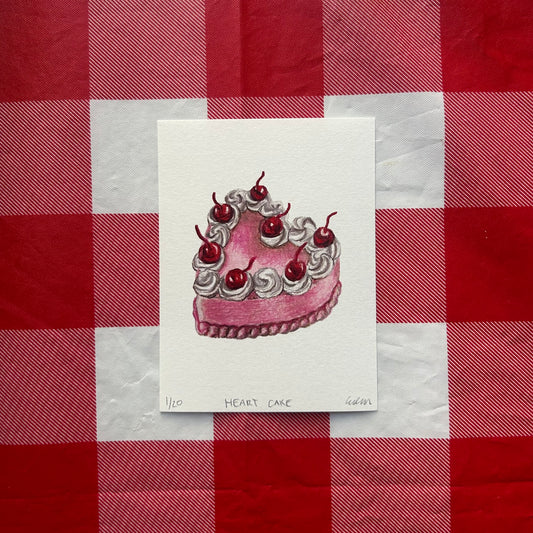 Heart Cake Print