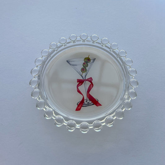 Holiday Martini Trinket Dish