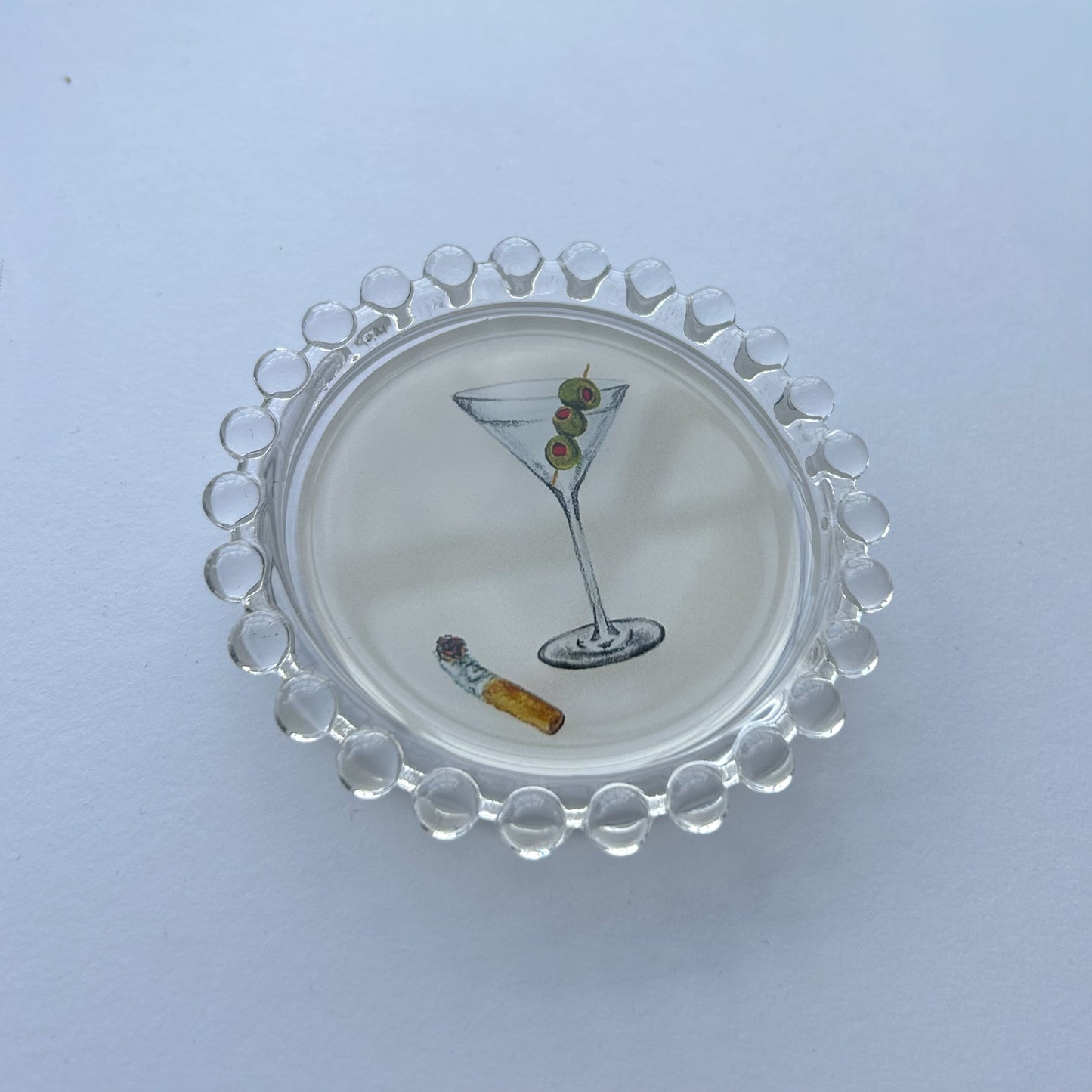 Martini & Cigarette Trinket Dish