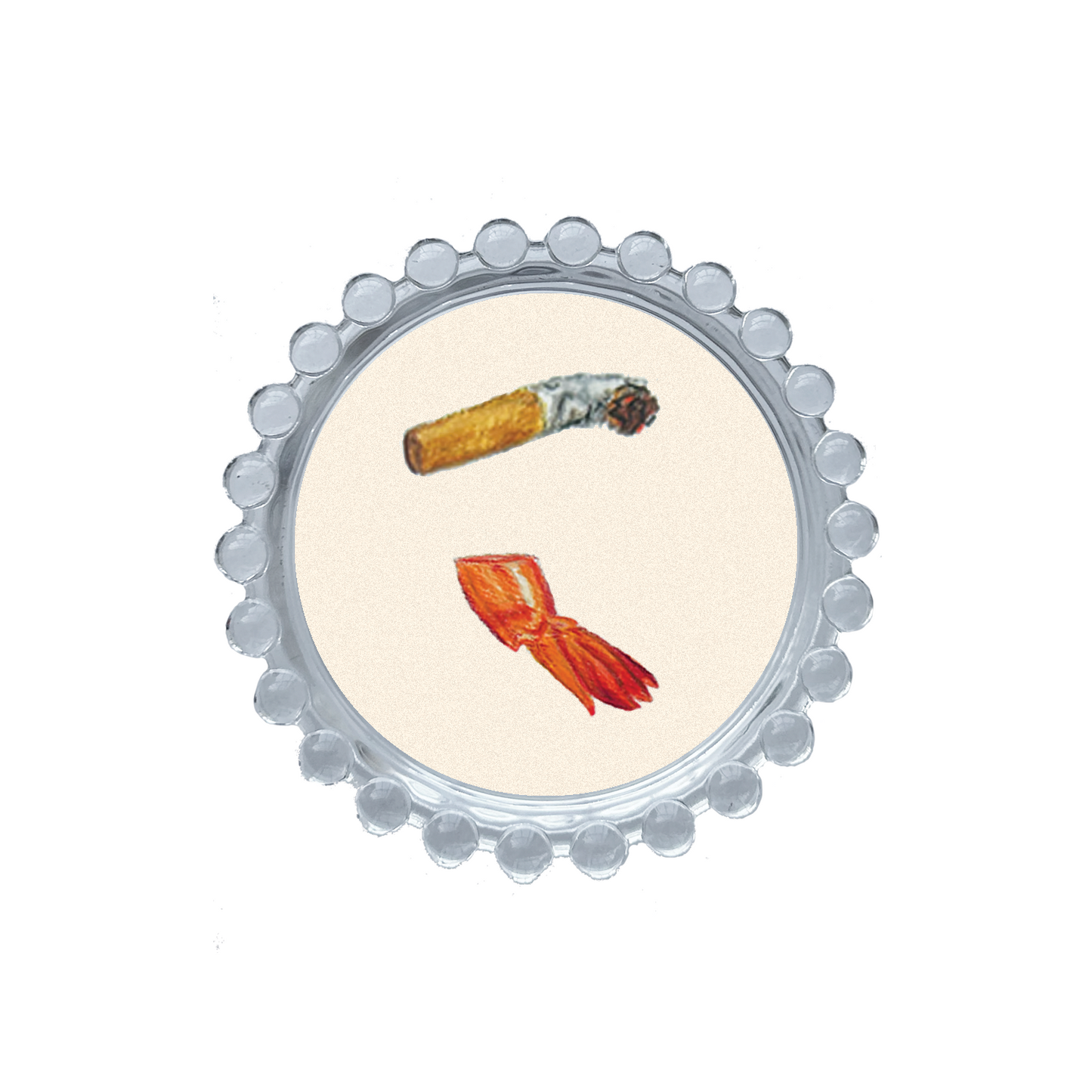 Shrimp Tail & Cigarette Trinket Dish