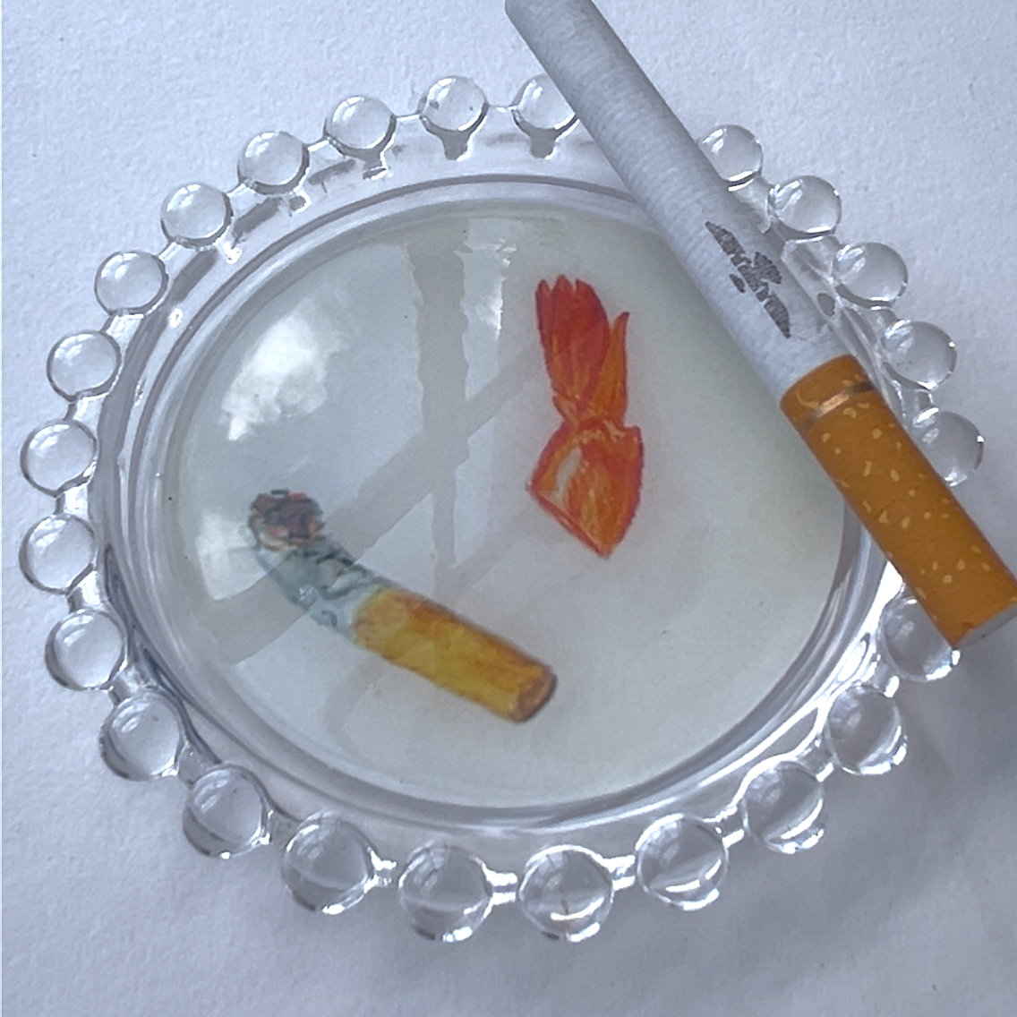 Shrimp Tail & Cigarette Trinket Dish