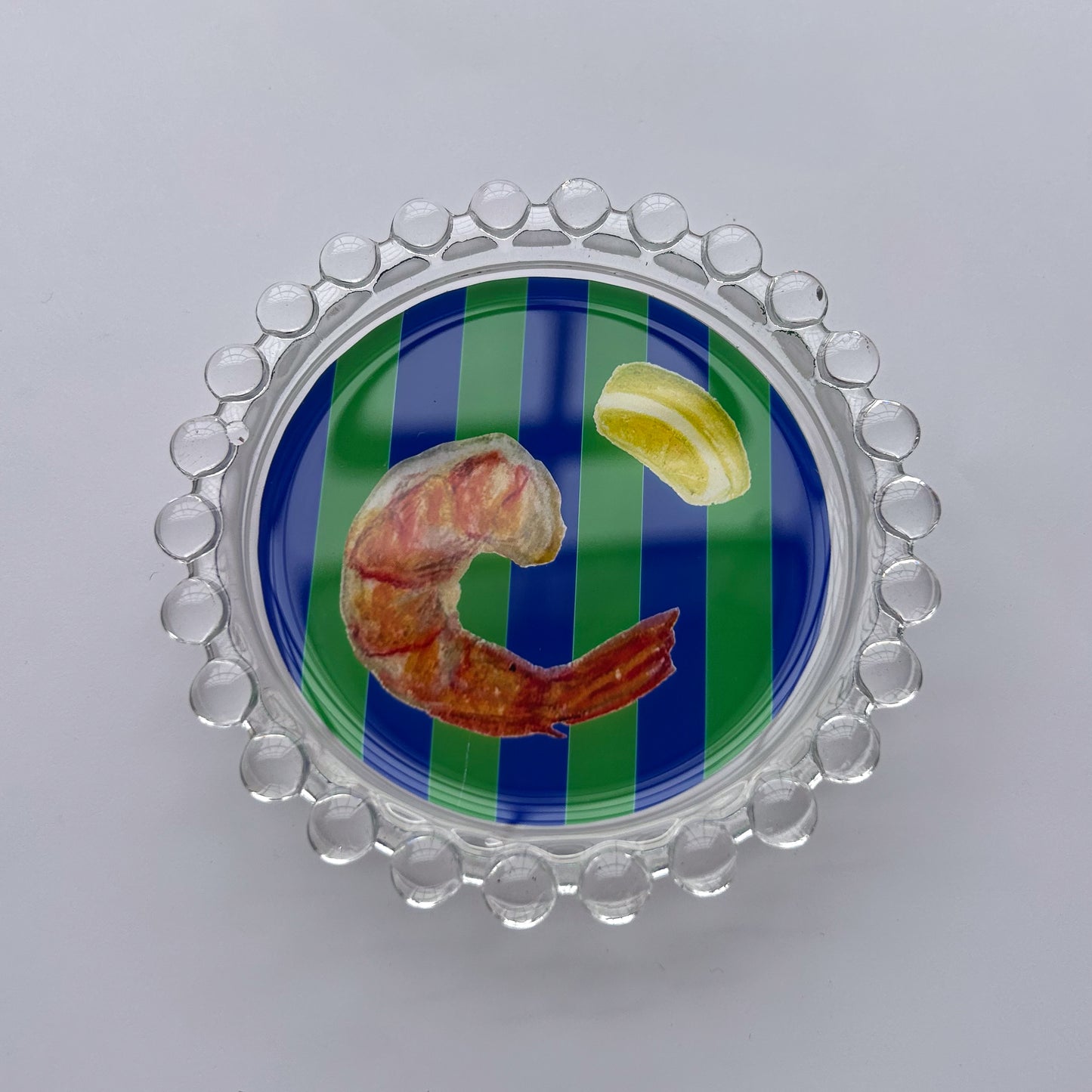 Striped Shrimp Trinket Dish