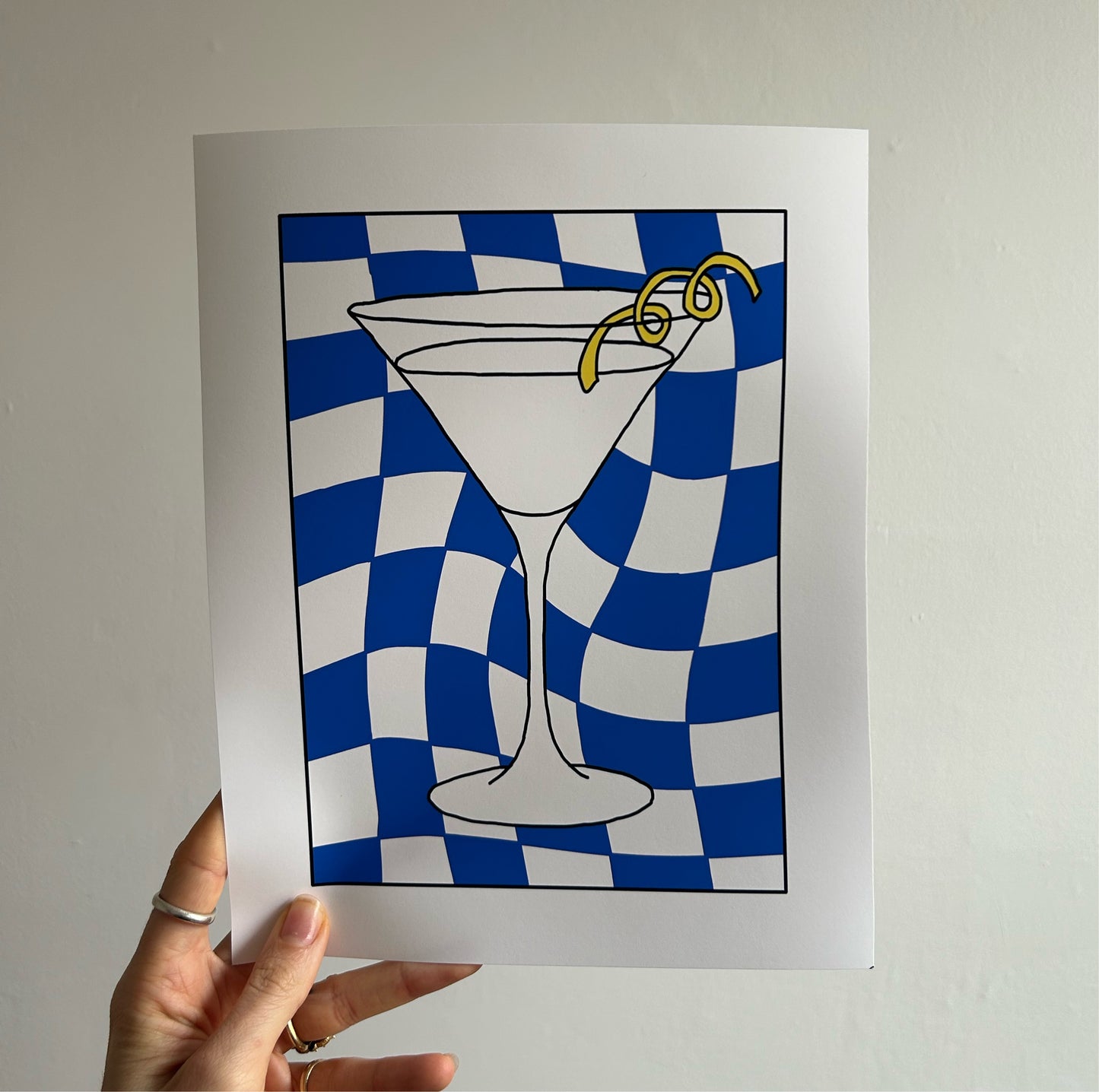 Martini with a Twist Print