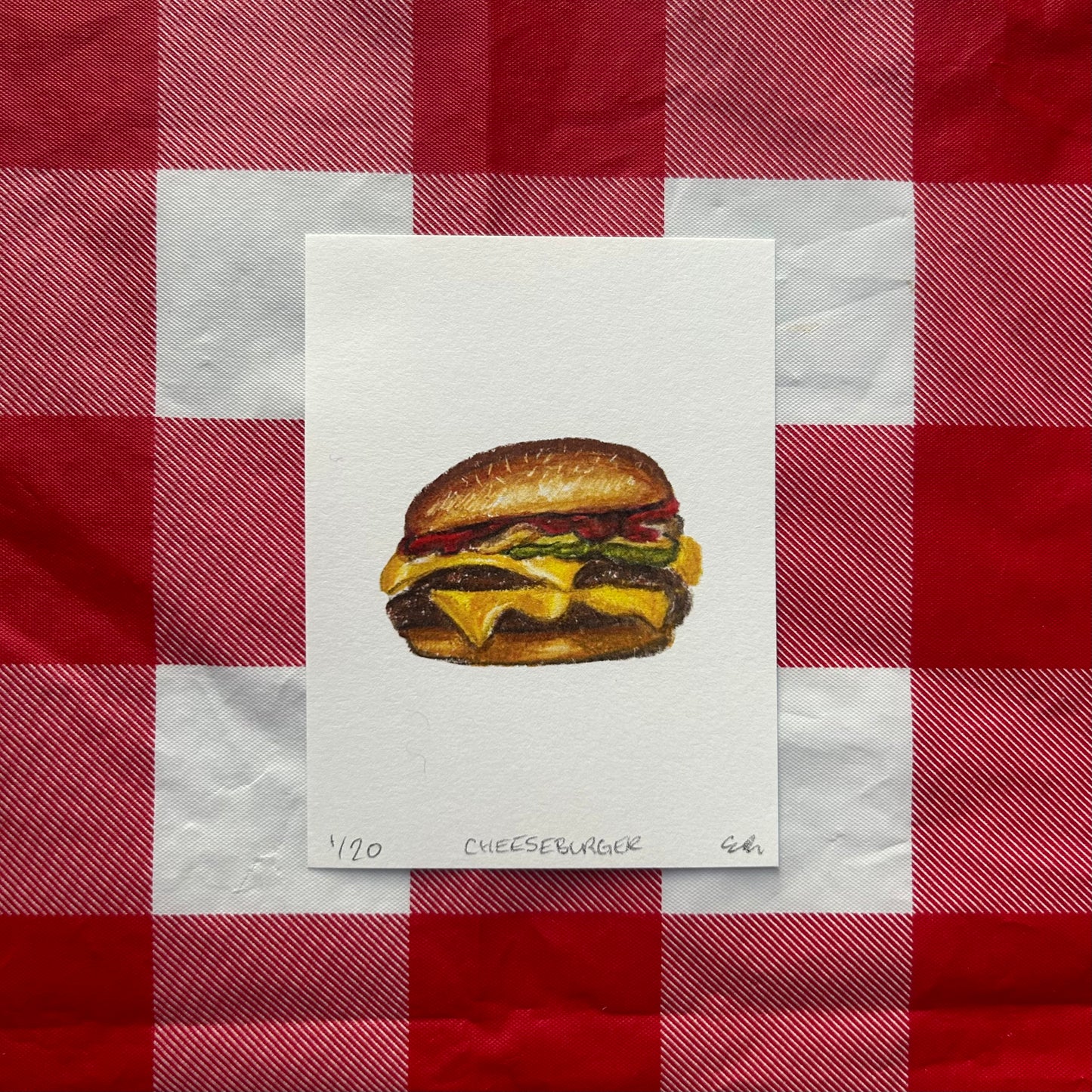 Cheeseburger Print