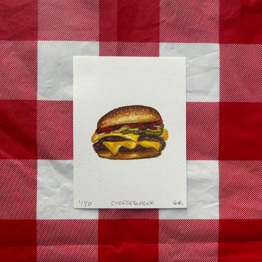 Cheeseburger Print