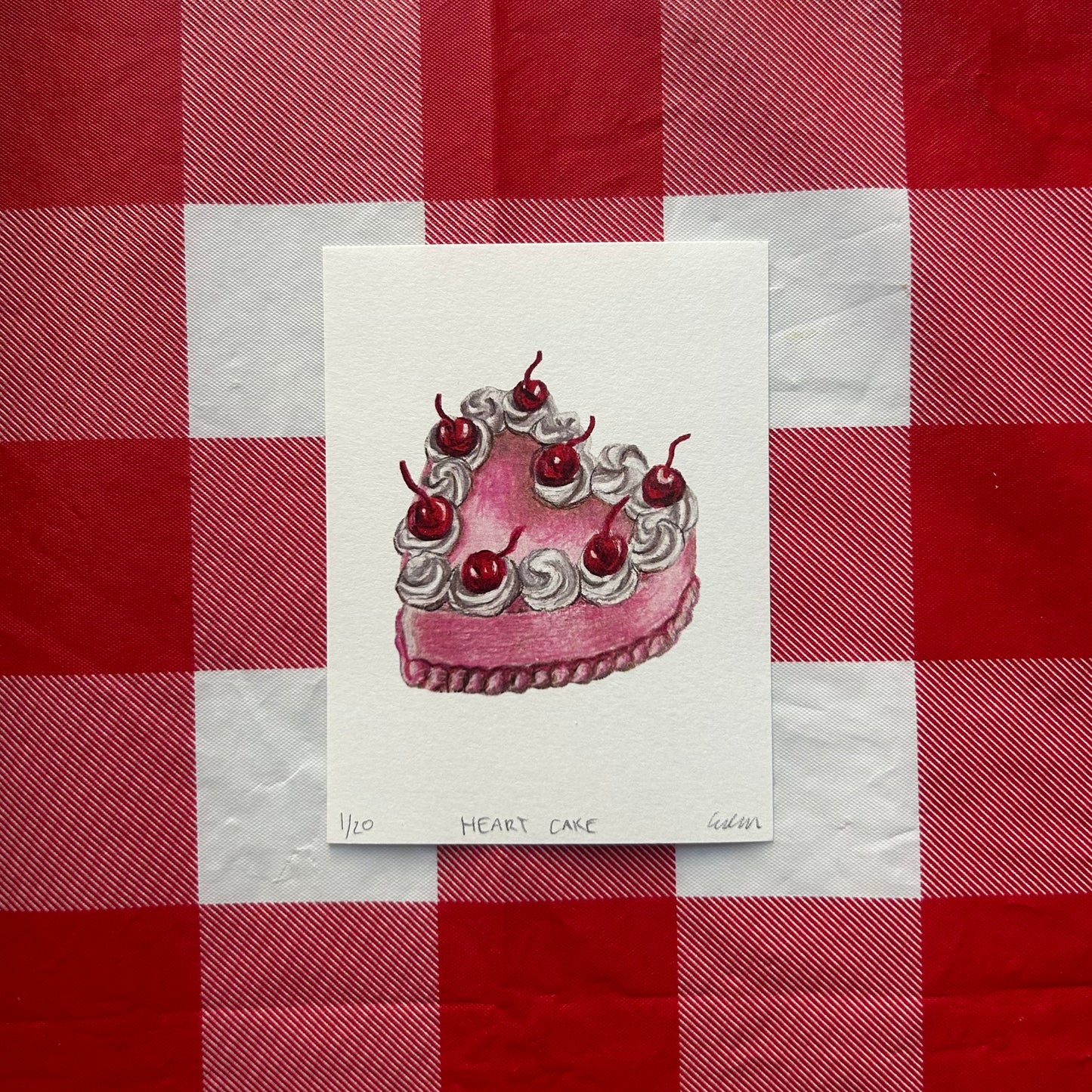 Heart Cake Print