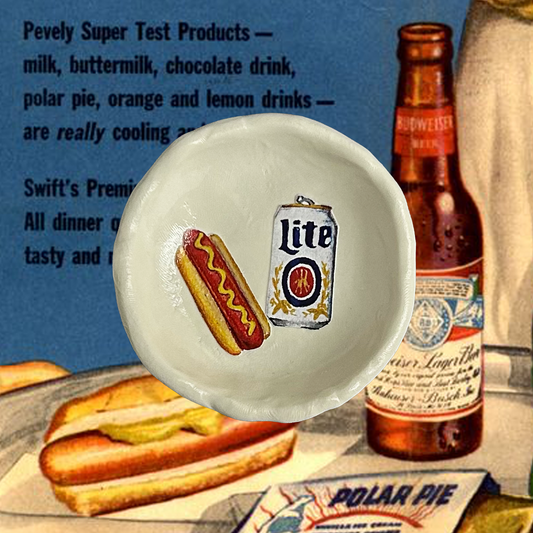 Hot Dog & Beer Dish