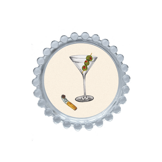 Martini & Cigarette Trinket Dish