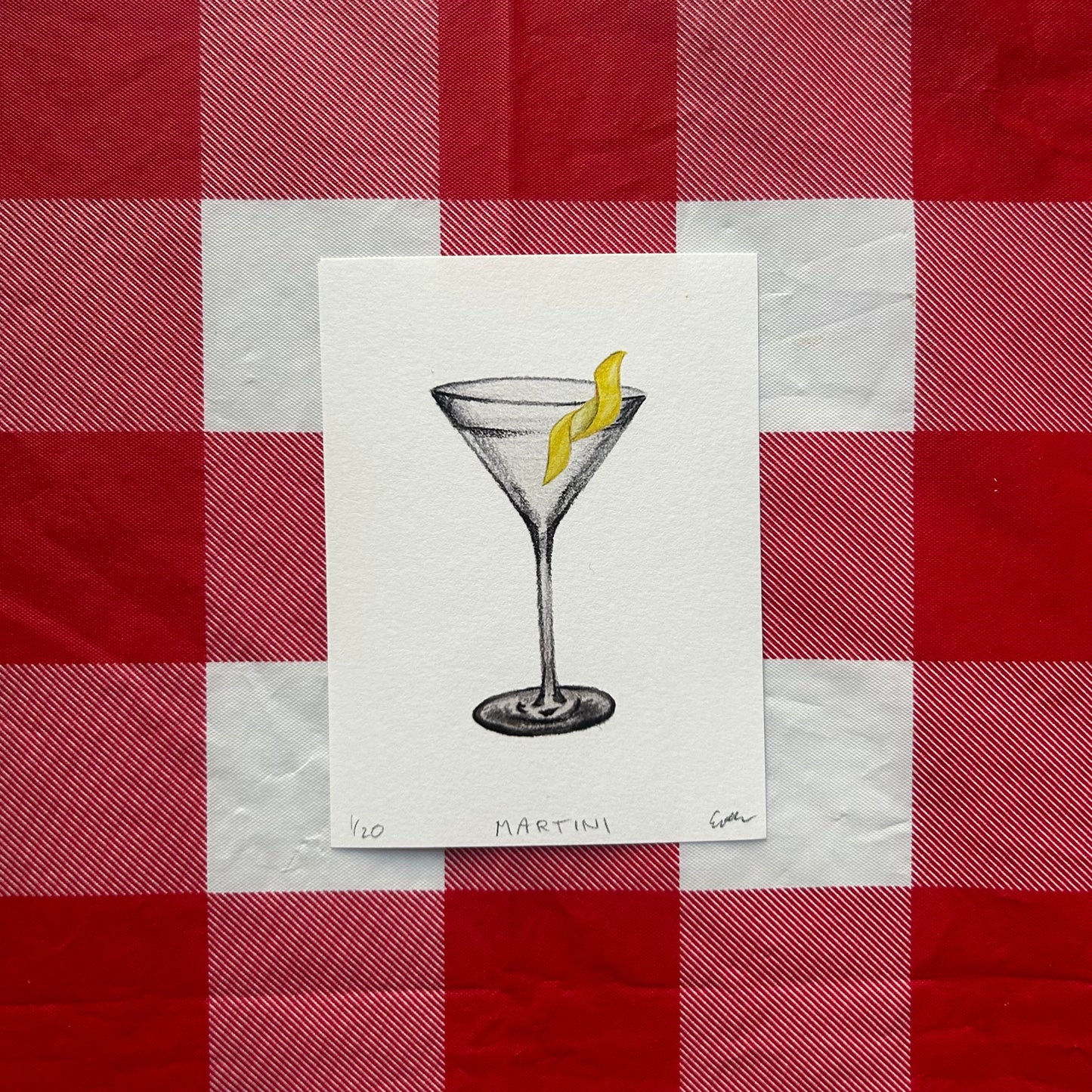 Martini with a Twist Print