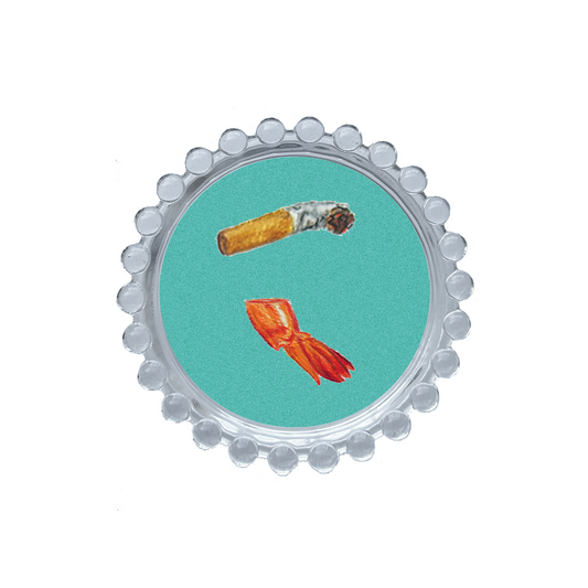 Shrimp Tail & Cigarette Trinket Dish