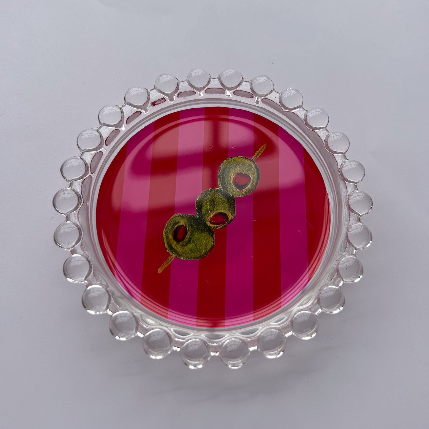Striped Olives Trinket Dish