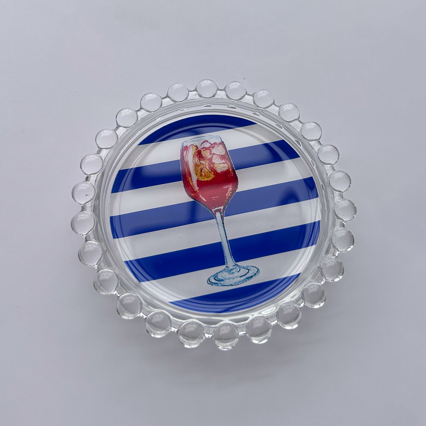 Striped Aperol Spritz Trinket Dish